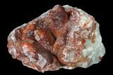Natural, Red Quartz Crystal Cluster - Morocco #153778-1